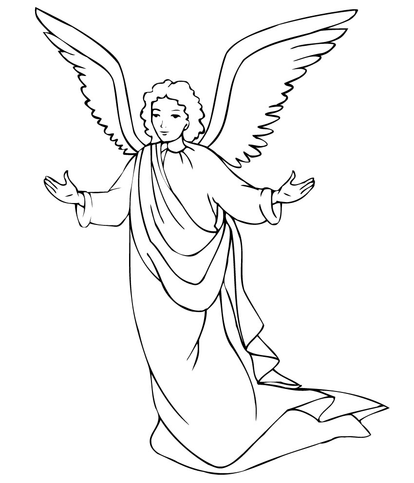 Angel Coloring Pages Printable Coloring Pages FREE Angel Coloring Pages Printable Coloring Pages FREE
