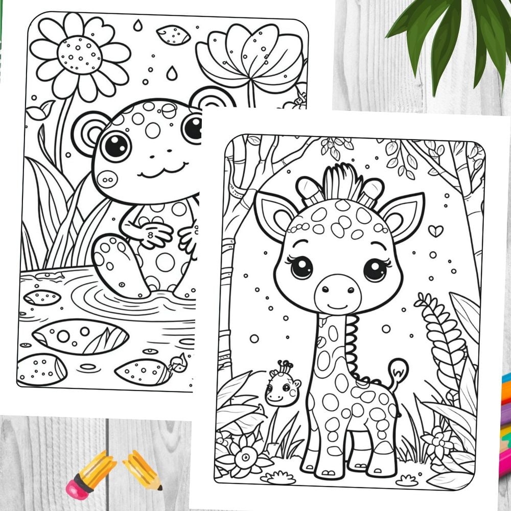 Cute Animal Coloring Pages Free