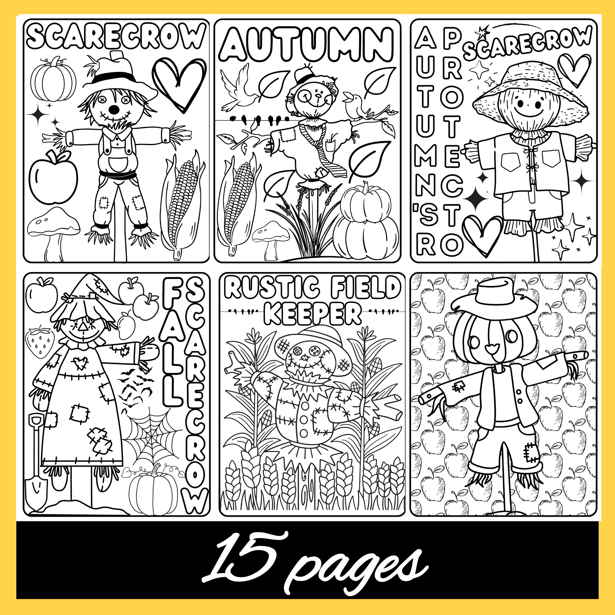 Autumn Scarecrow Coloring Pages Fall September October Coloring Sheets Made By Teachers Autumn Scarecrow Coloring Pages Fall September October Coloring Sheets Made By Teachers