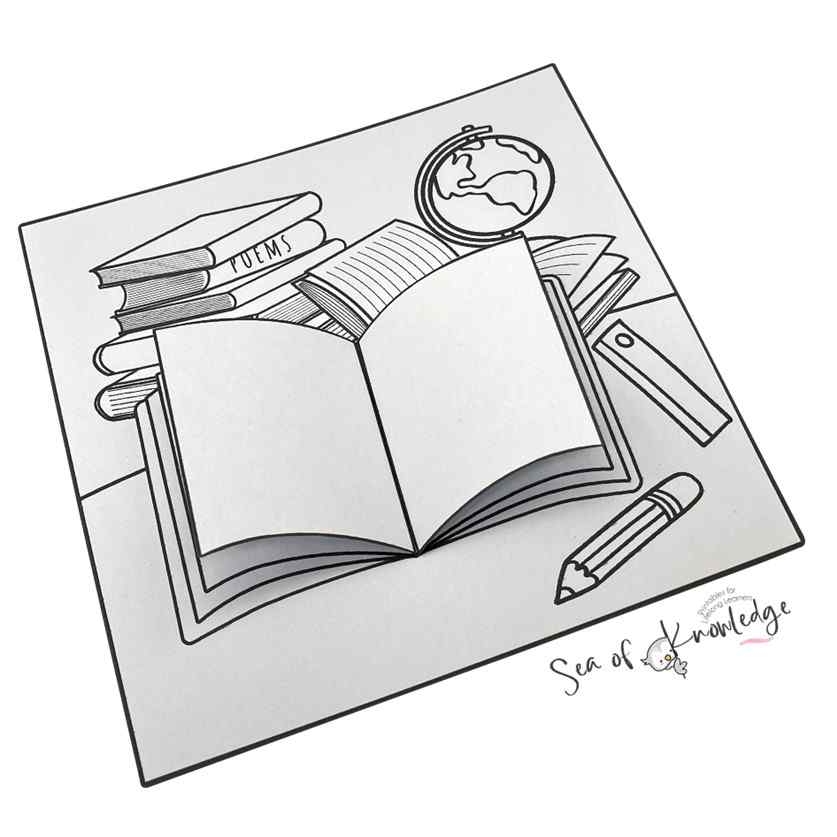 Back To School 3D Coloring Pages Free Printable Set For Fun And Learning Back To School 3D Coloring Pages Free Printable Set For Fun And Learning