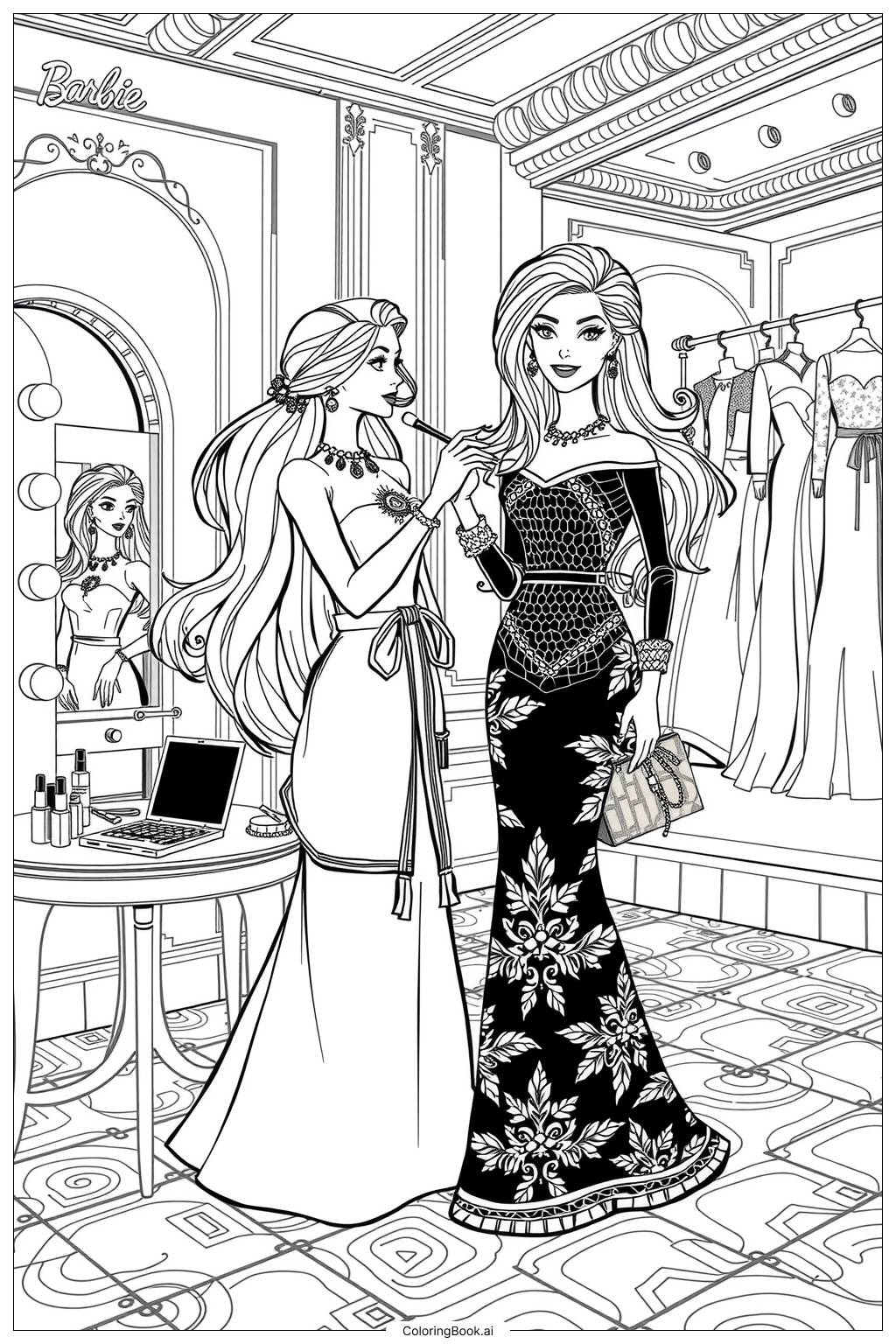 Printable Makeup Coloring Pages Printable Makeup Coloring Pages