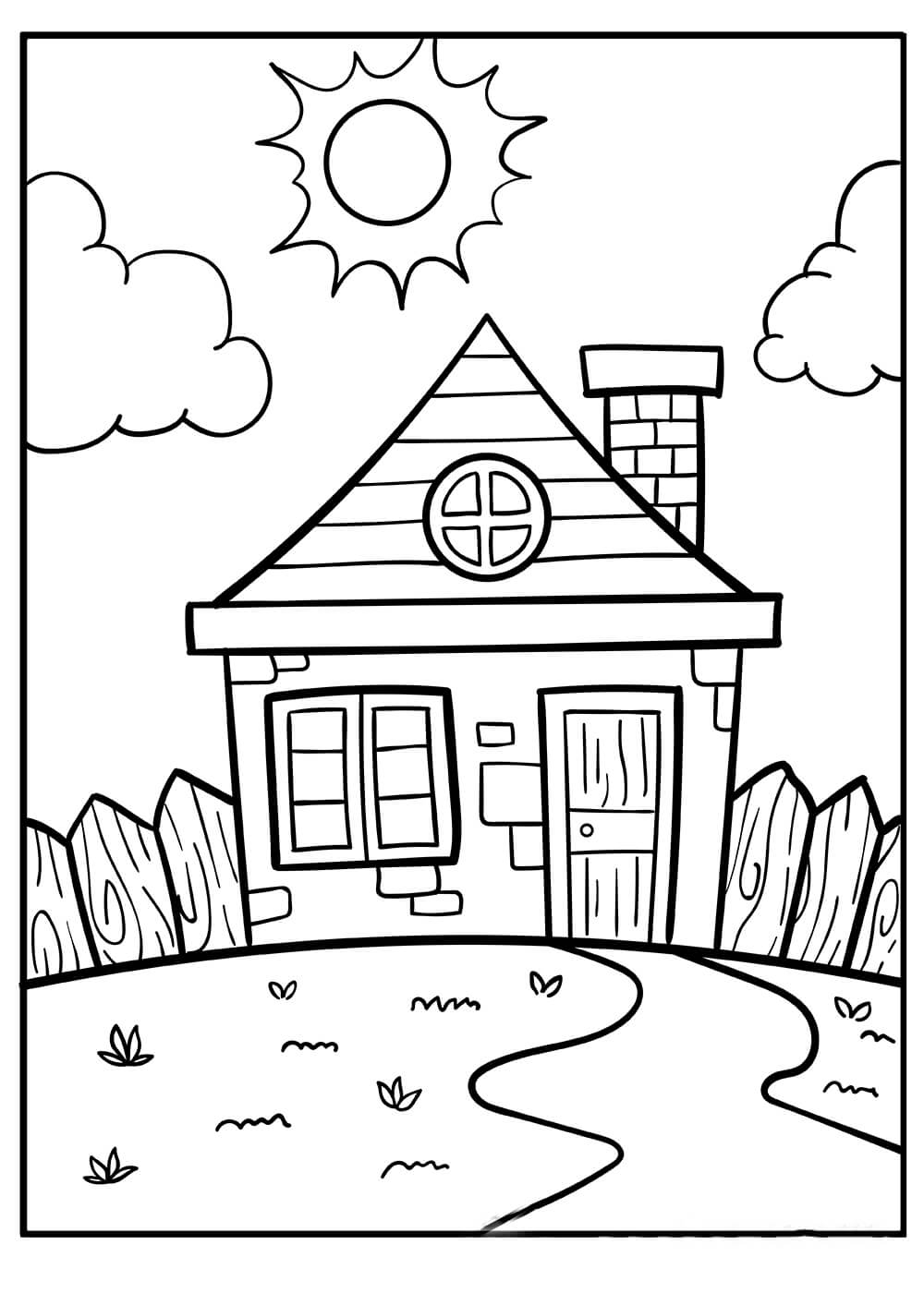 Basic House Coloring Page Download Print Or Color Online For Free Basic House Coloring Page Download Print Or Color Online For Free