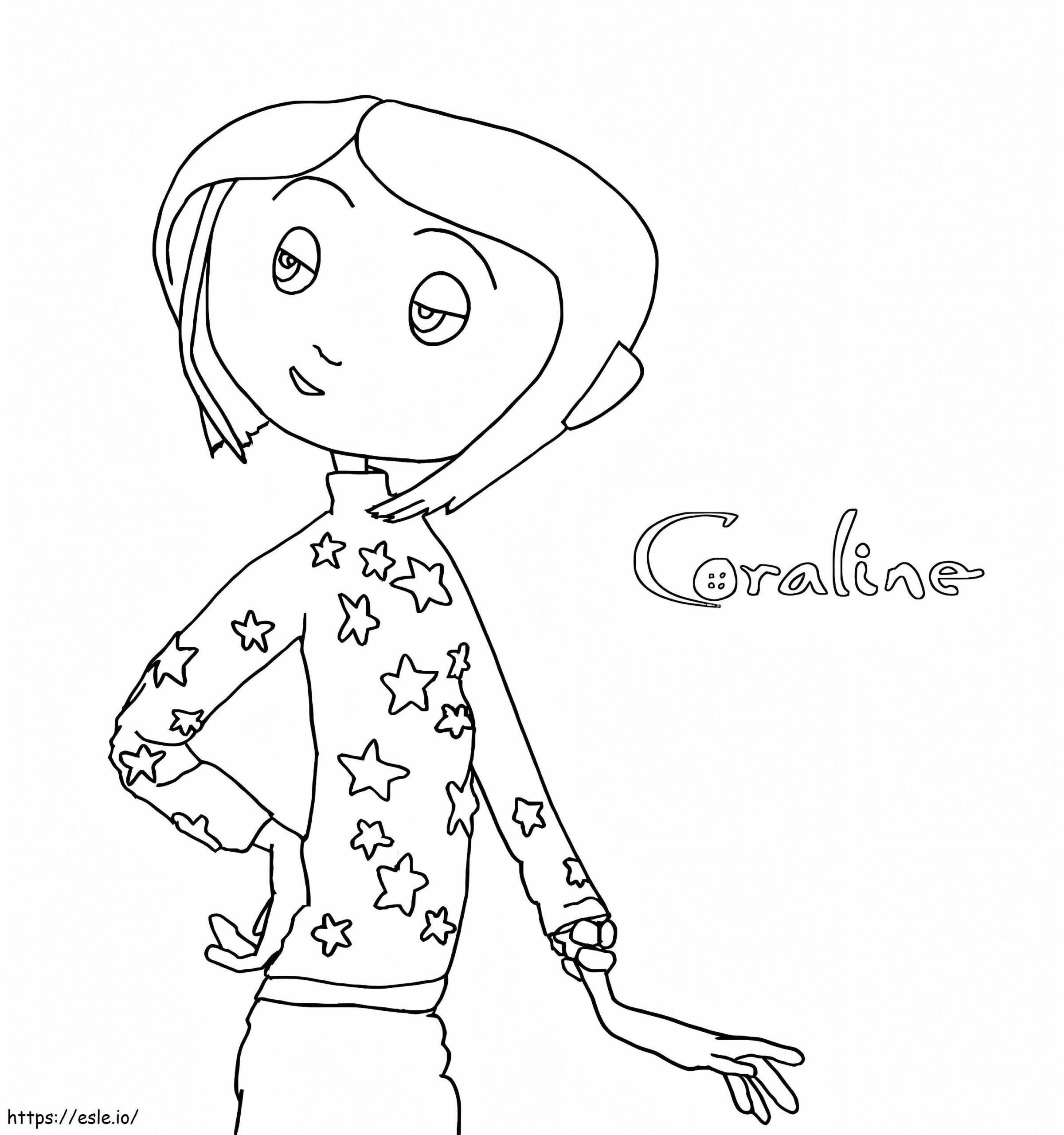 Beautiful Coraline Coloring Page