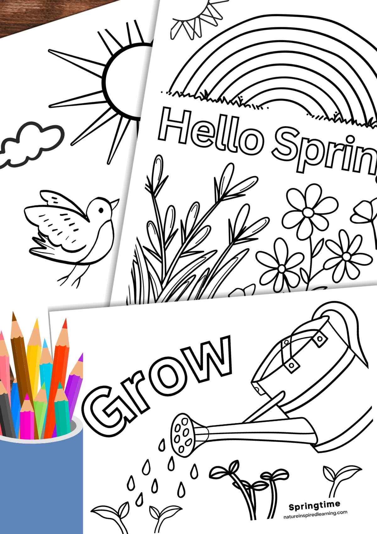 Beautiful Spring Coloring Pages Nature Inspired Learning Beautiful Spring Coloring Pages Nature Inspired Learning