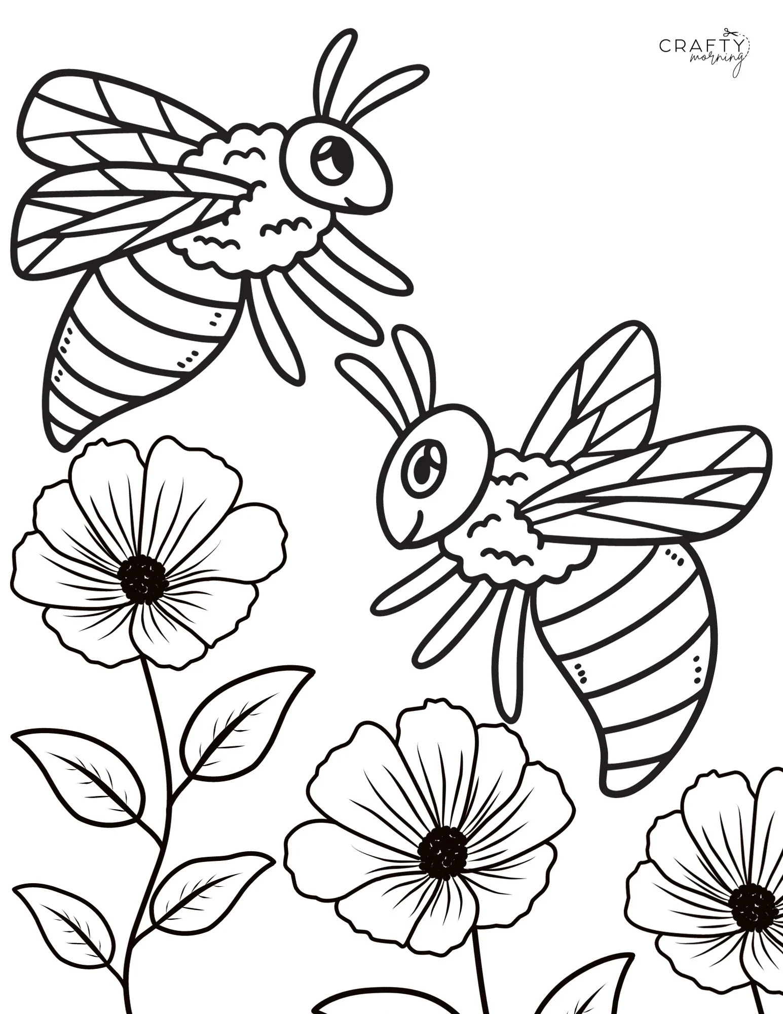 Bee Coloring Pages To Print Crafty Morning Bee Coloring Pages To Print Crafty Morning