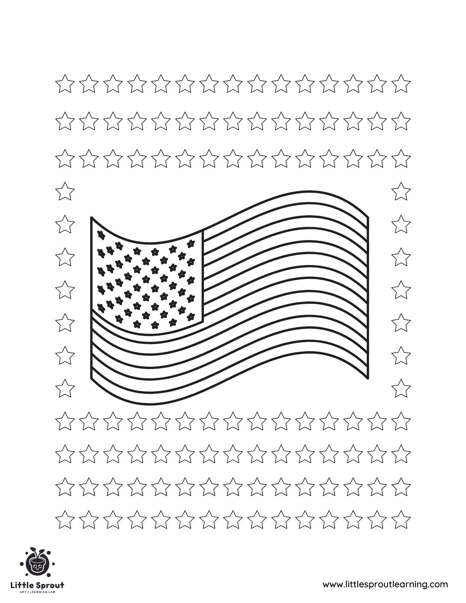 Printable Coloring Pages Flags