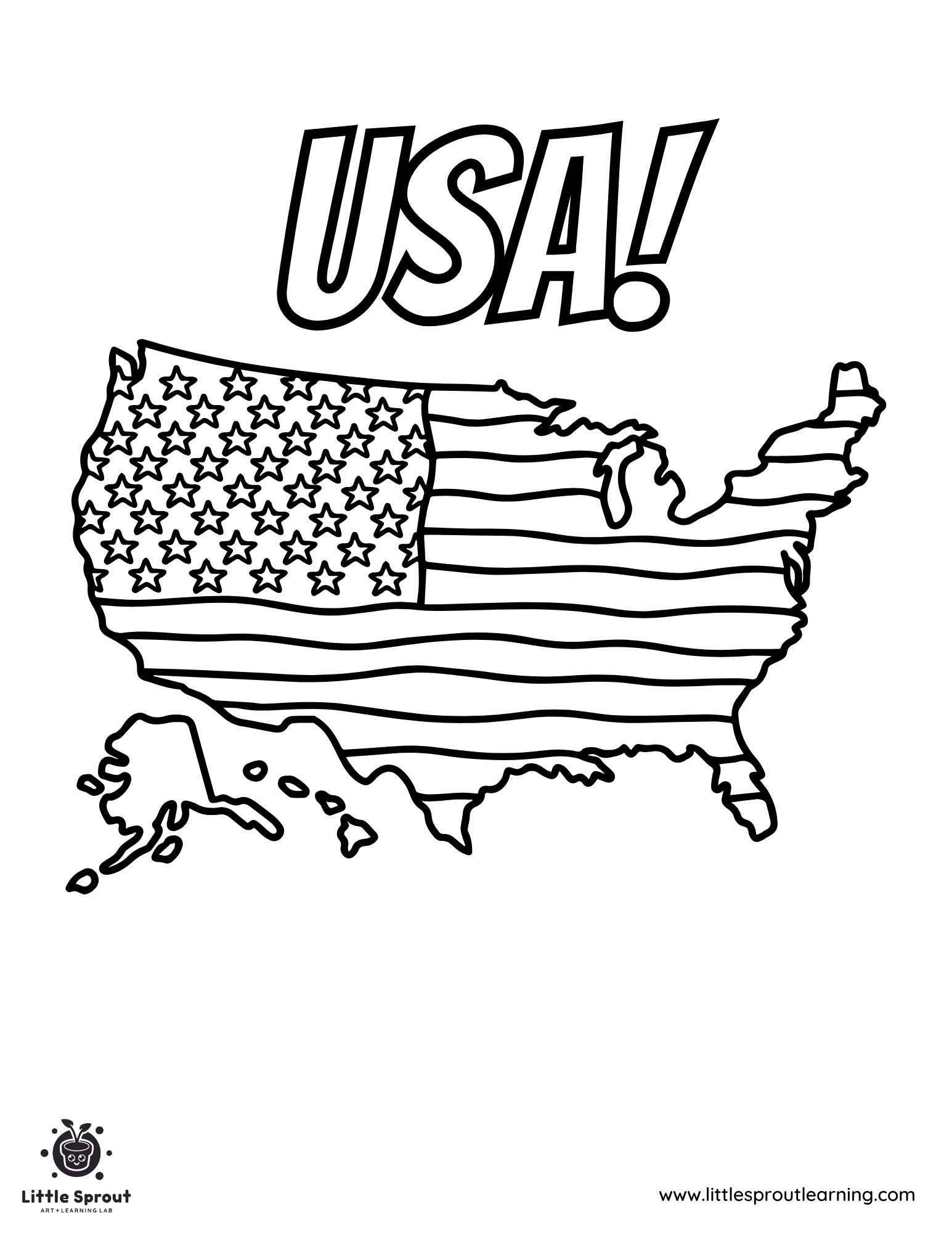 Best 10 American Flag Coloring Pages Little Sprout