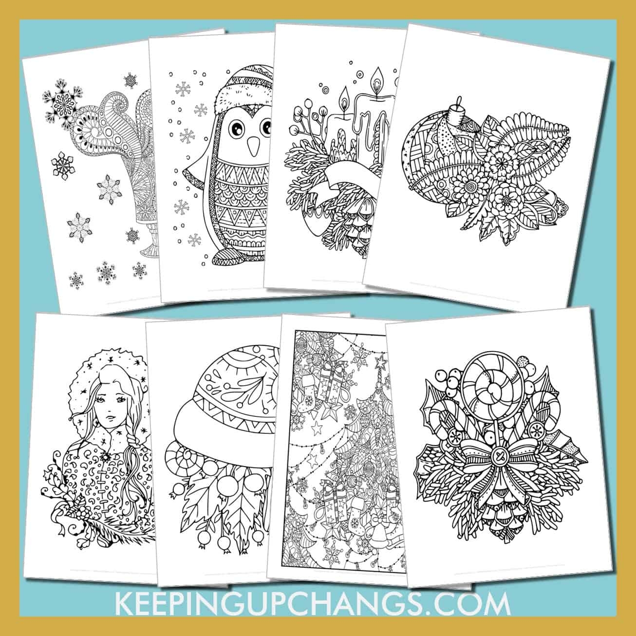 Best Free Christmas Coloring Pages For Adults Top Downloads 