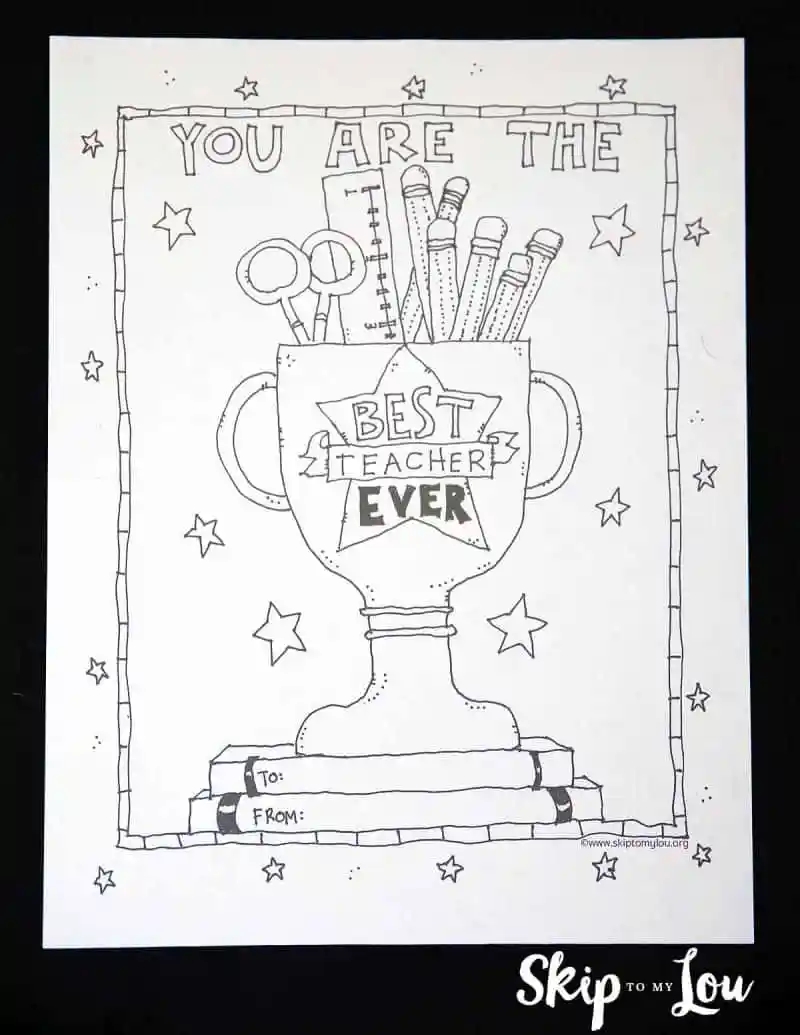 Best Teacher Coloring Pages Printable