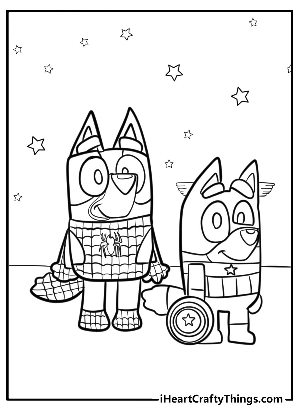 Bluey Coloring Pages 55 Free Printables For Kids Bluey Coloring Pages 55 Free Printables For Kids
