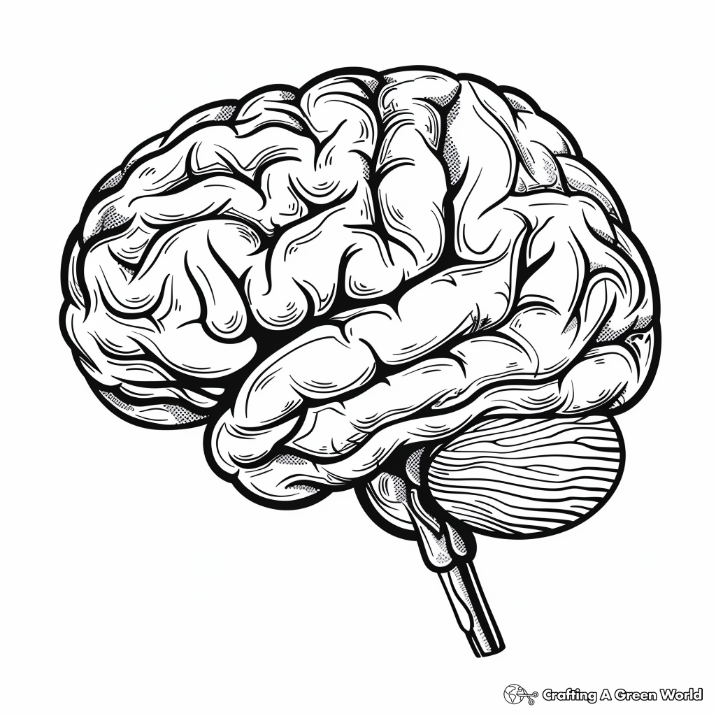 Brain Coloring Page Printable
