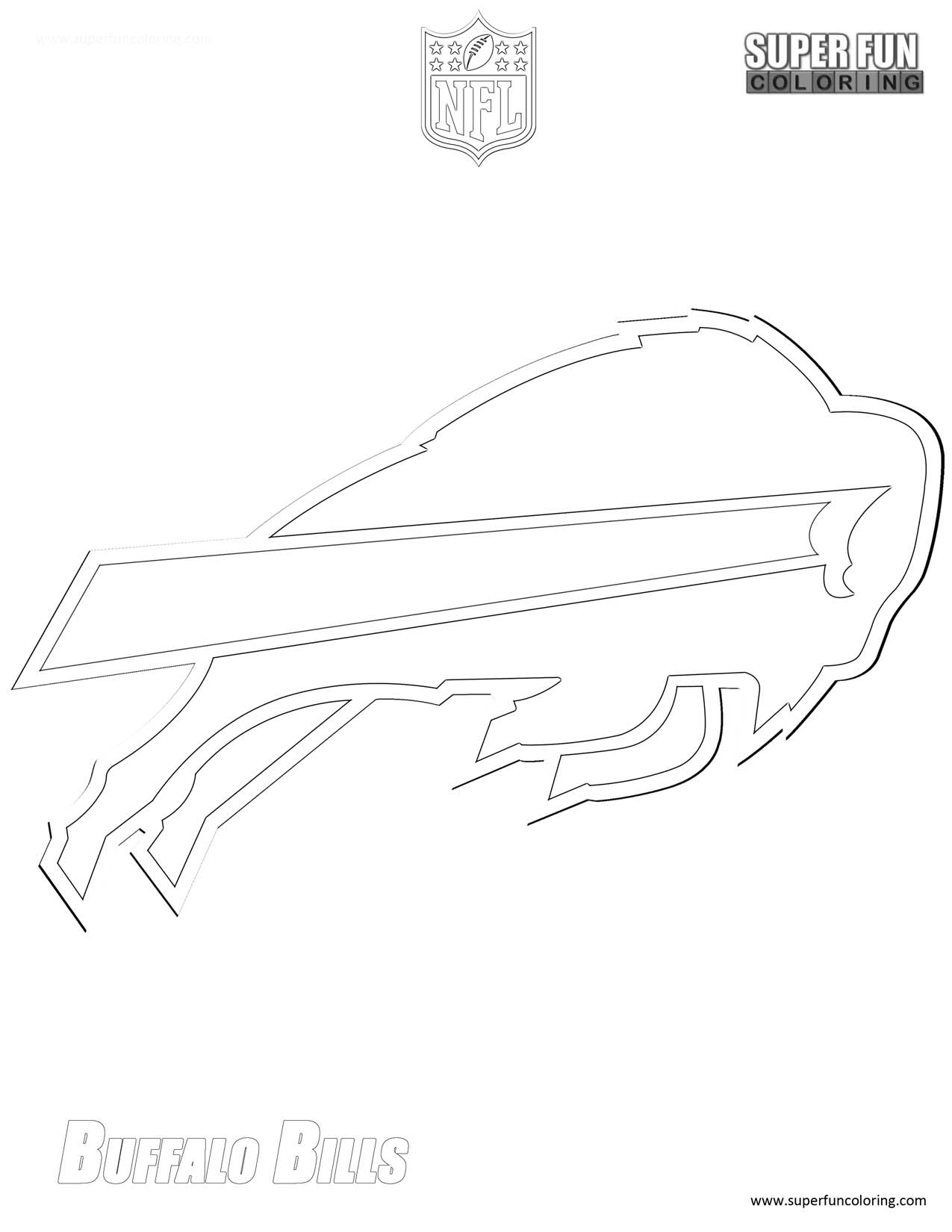 Buffalo Bills Coloring Page Super Fun Coloring