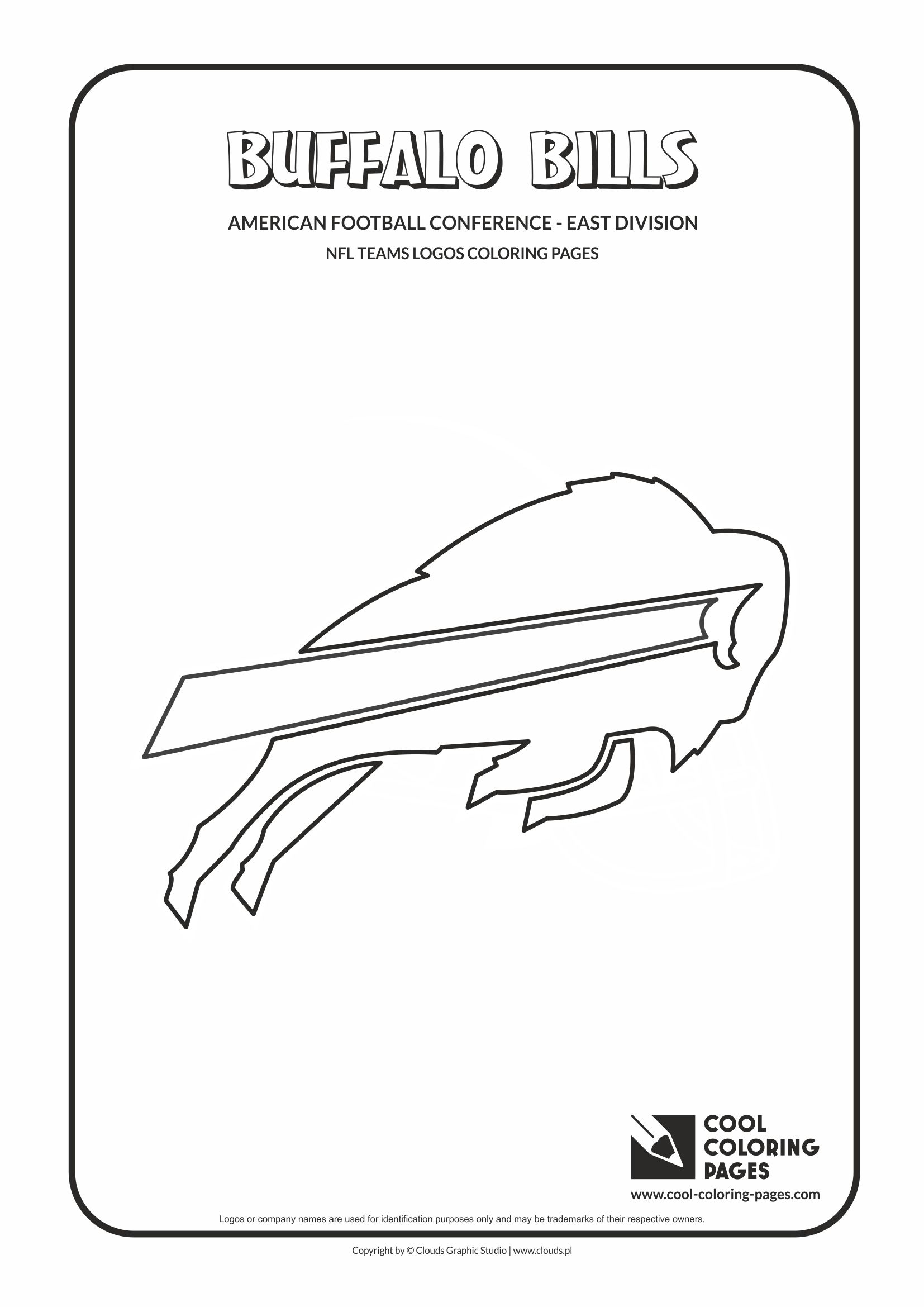 Buffalo Bills NFL American Football Teams Logos Coloring Pages