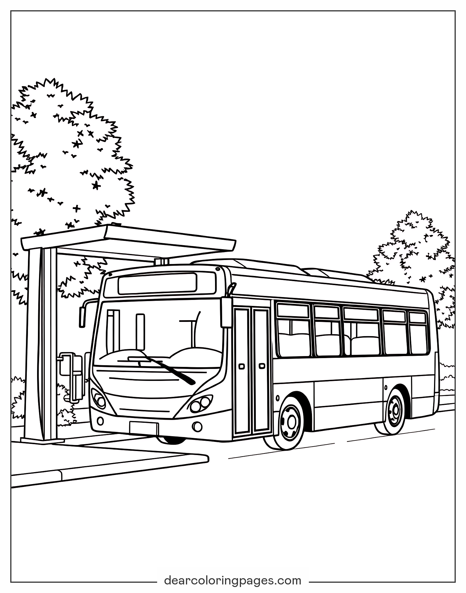 Bus Coloring Pages 14 Free Printable Coloring Pages