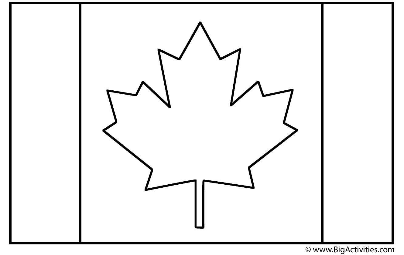 Canadian Flag Coloring Page Canada Day Canadian Flag Coloring Page Canada Day