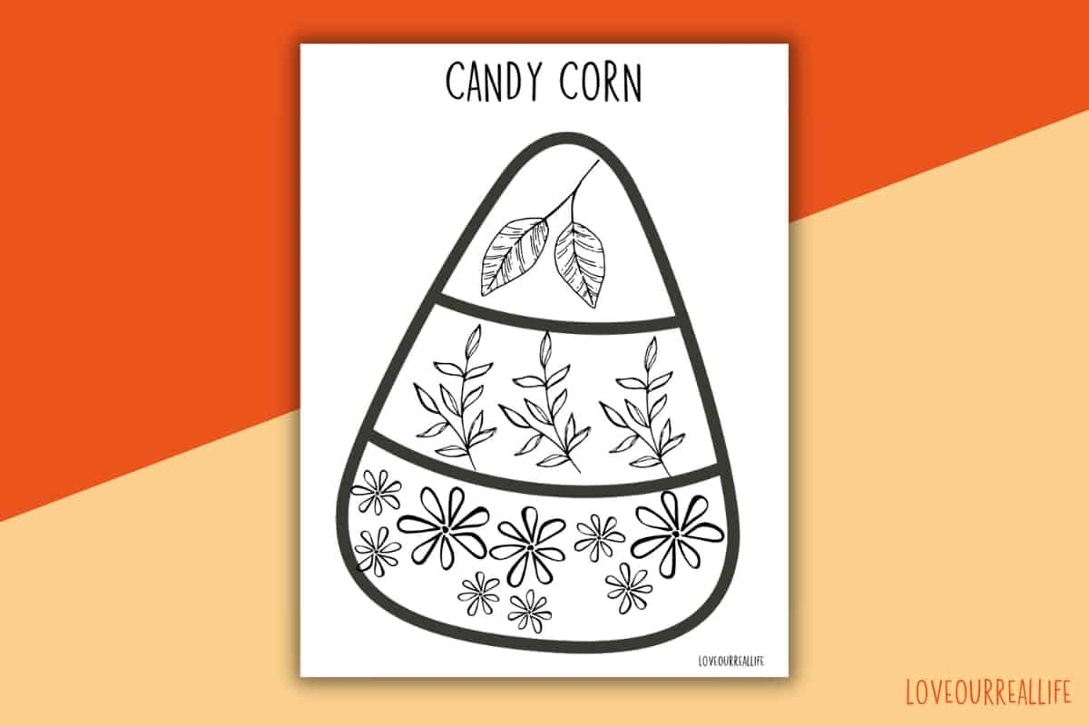 Candy Corn Coloring Pages For Kids FREE Printables Love Our Real Life