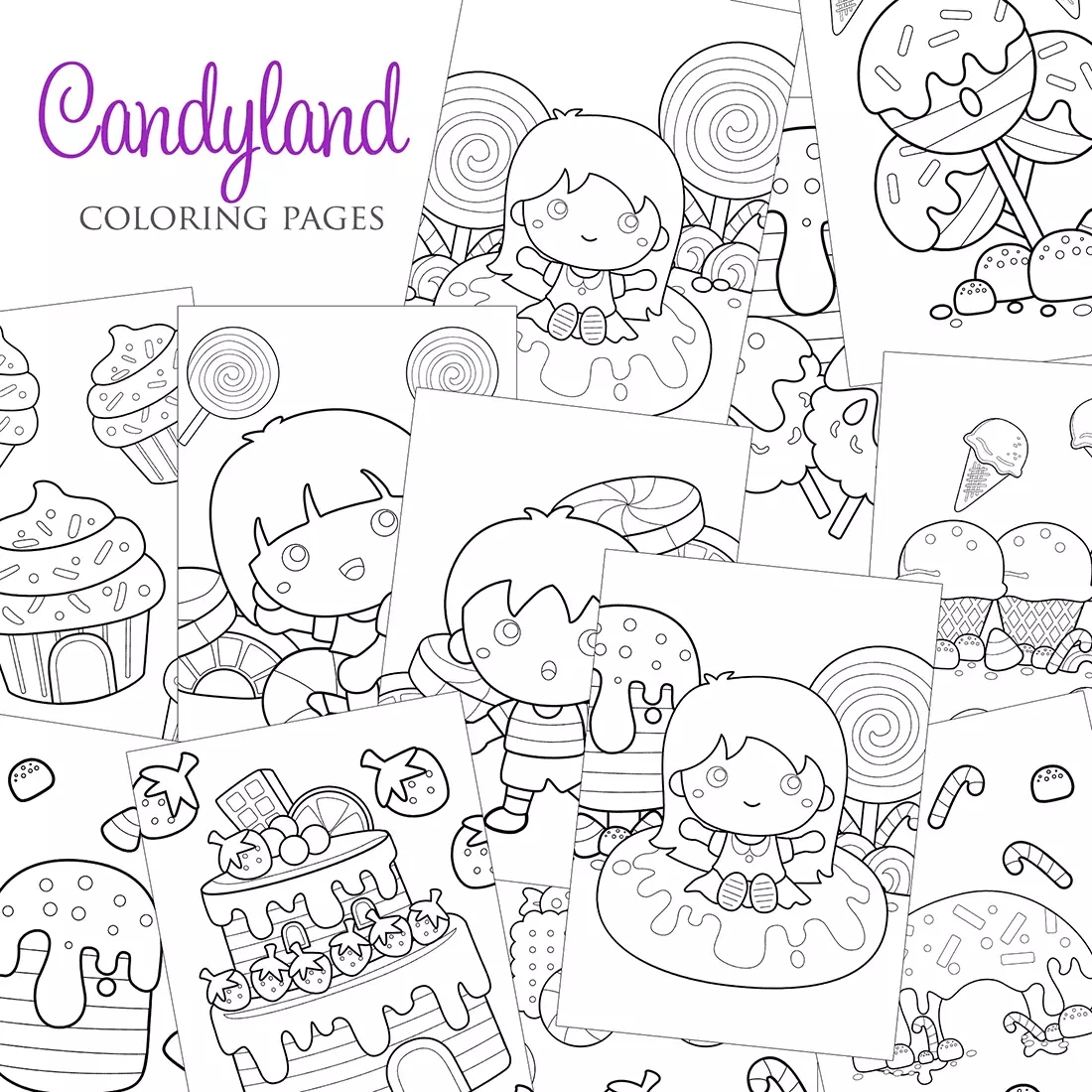 Candyland Coloring Pages Printable Candyland Coloring Pages Printable