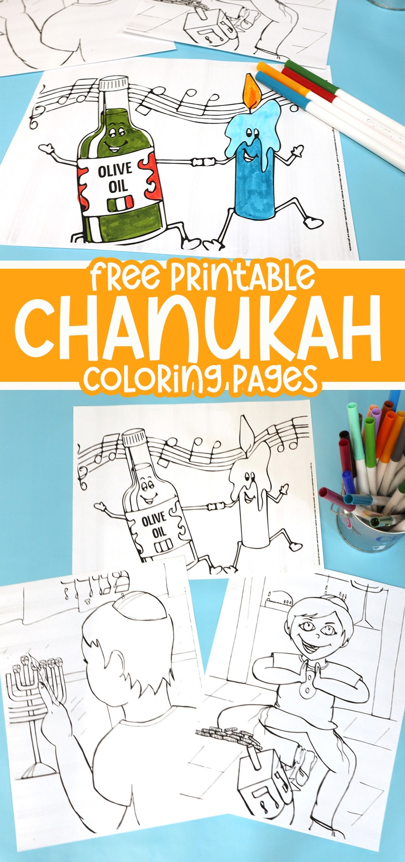 Chanukah Coloring Pages Jewish Moms U0026 Crafters