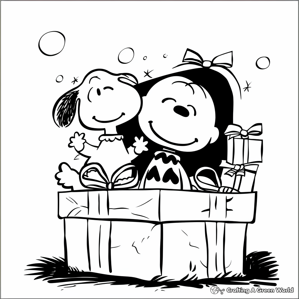 Charlie Brown Christmas Coloring Pages Free Printable 