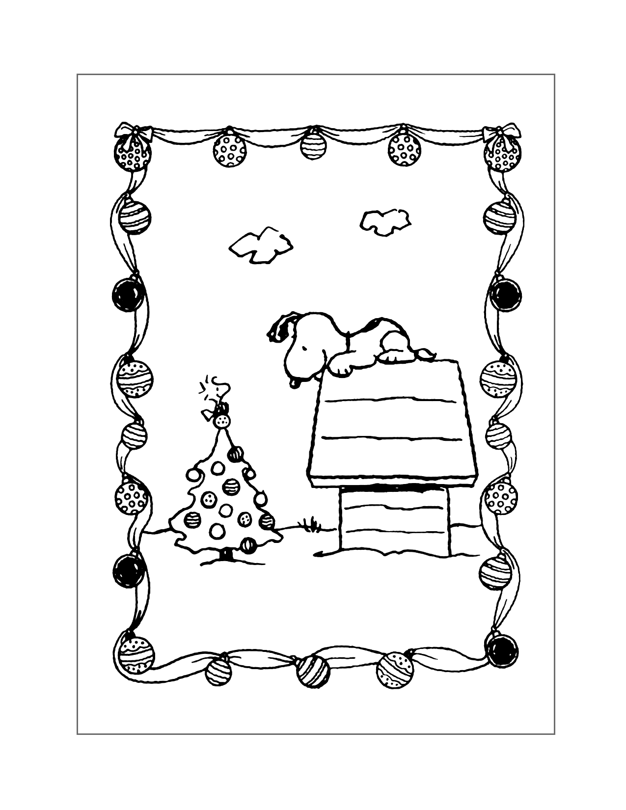 Charlie Brown Christmas Coloring Pages Printable