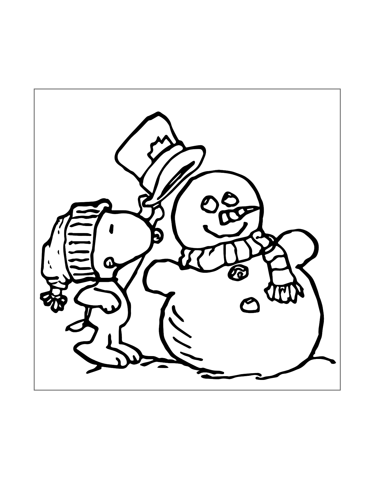 Printable Snoopy And Woodstock Coloring Pages