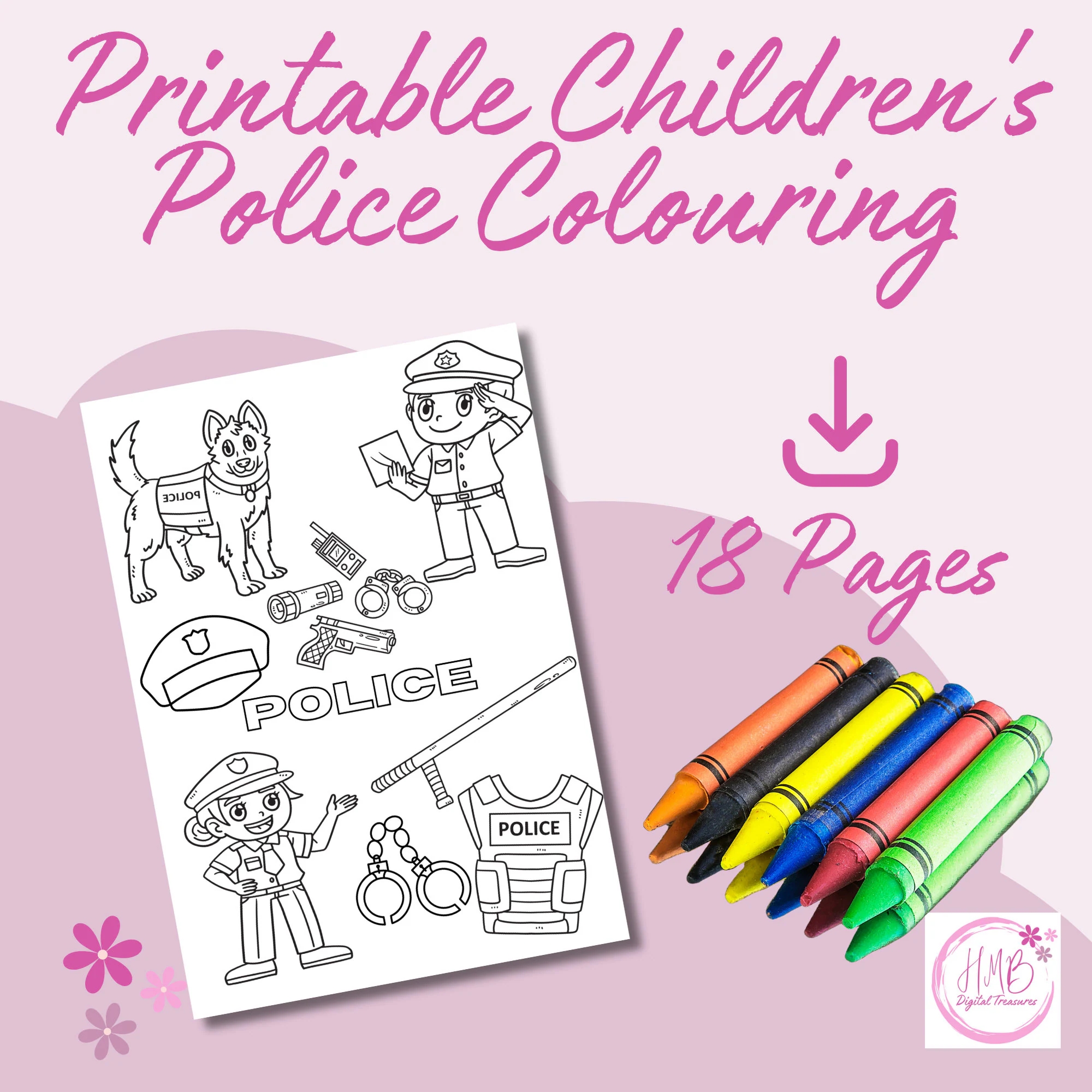 Printable Police Coloring Pages