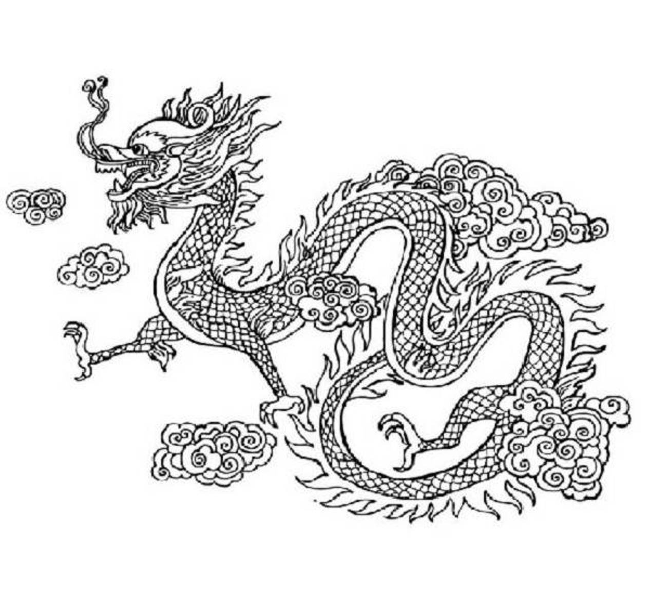 Chinese Dragon Coloring Pages For Adults 586148
