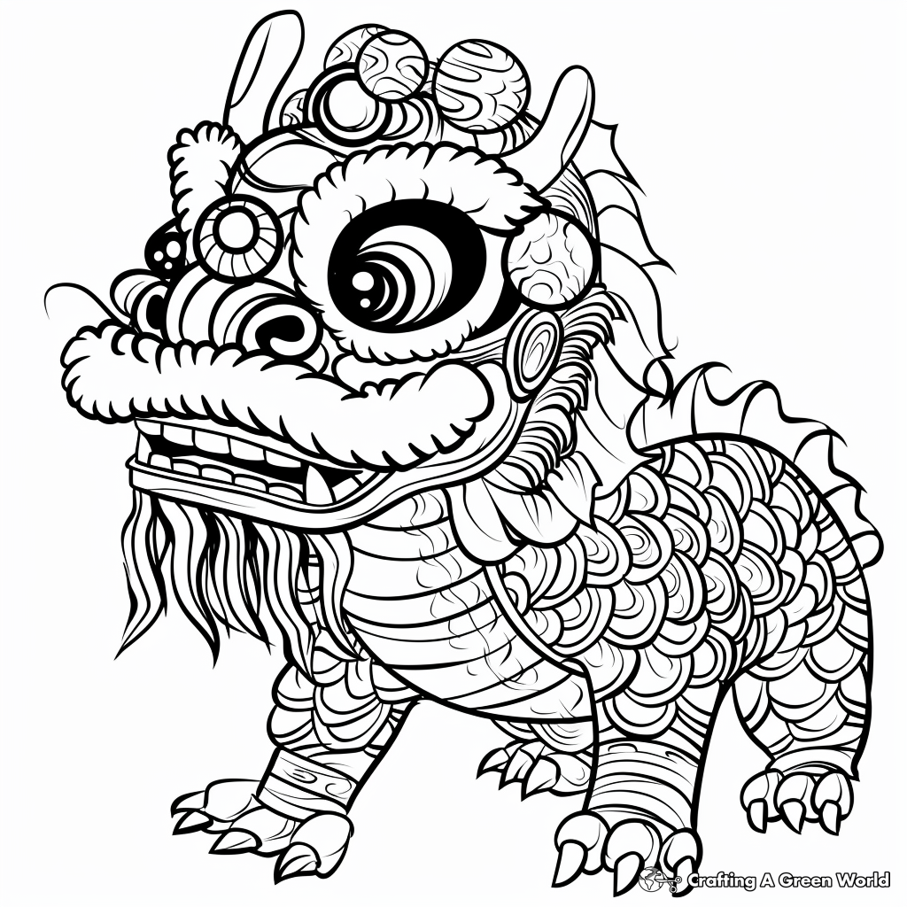 Chinese Dragon Coloring Pages Printable