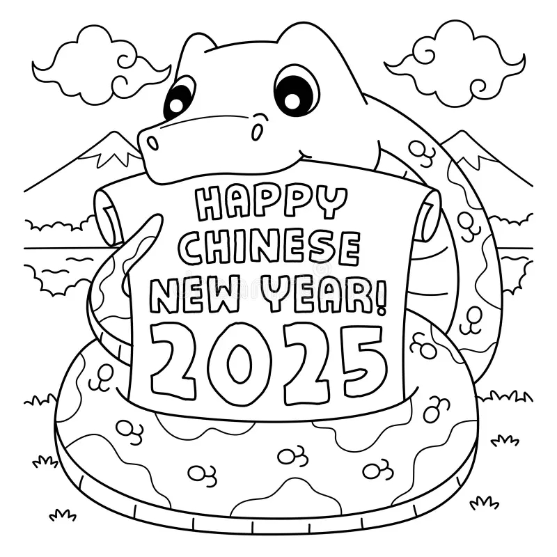 Chinese Year Coloring Stock Illustrations 3 815 Chinese Year 