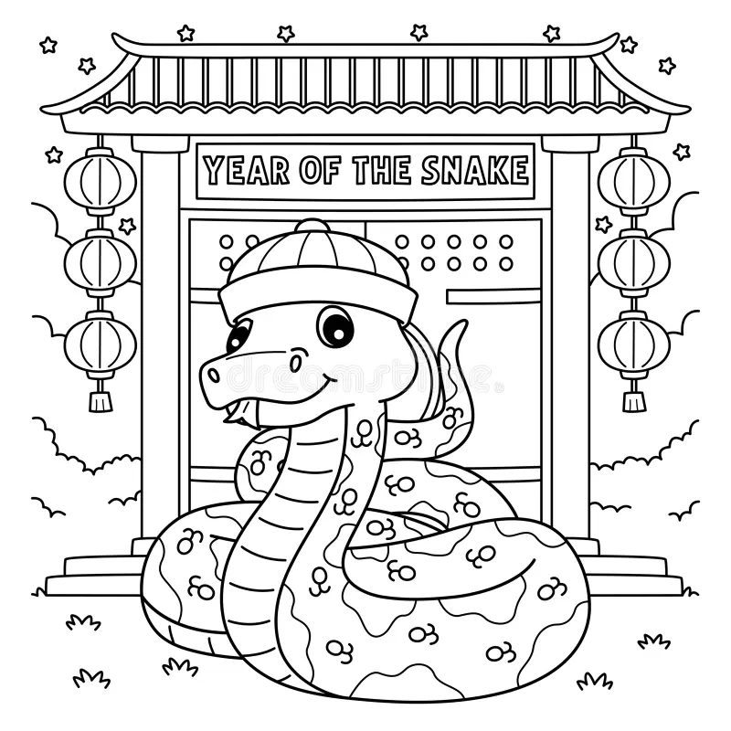 Chinese Year Snake Coloring Page Stock Illustrations 215 Chinese Year Snake Coloring Page Stock Illustrations Vectors U0026 Clipart Dreamstime