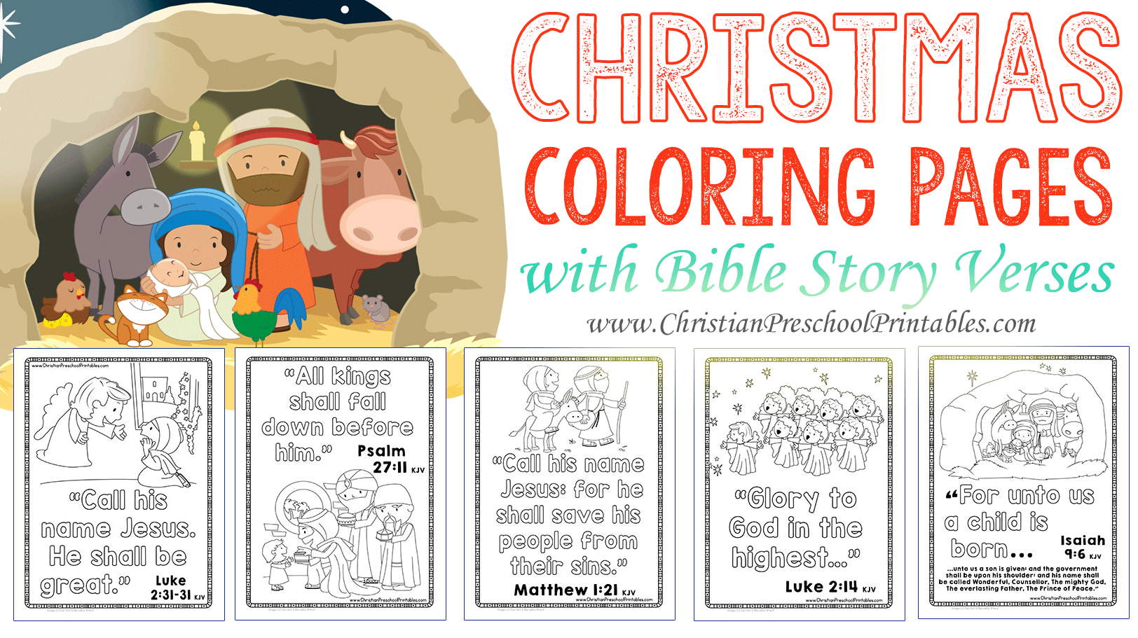 Christmas Bible Coloring Pages The Crafty Classroom