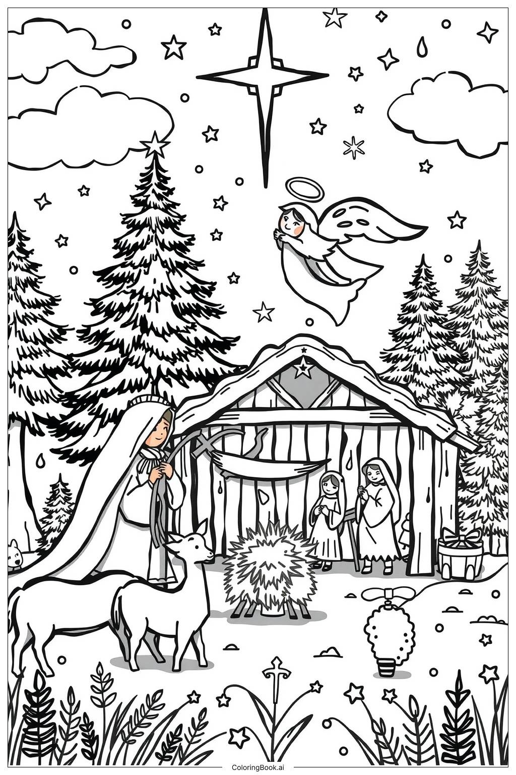 Free Printable Bible Christmas Coloring Pages Free Printable Bible Christmas Coloring Pages