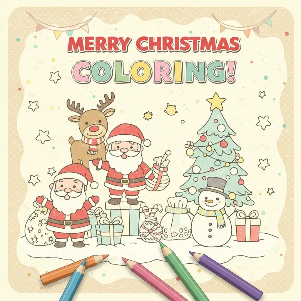 Christmas Coloring Pages 50 Free Printable PDF Christmas Coloring Pages 50 Free Printable PDF