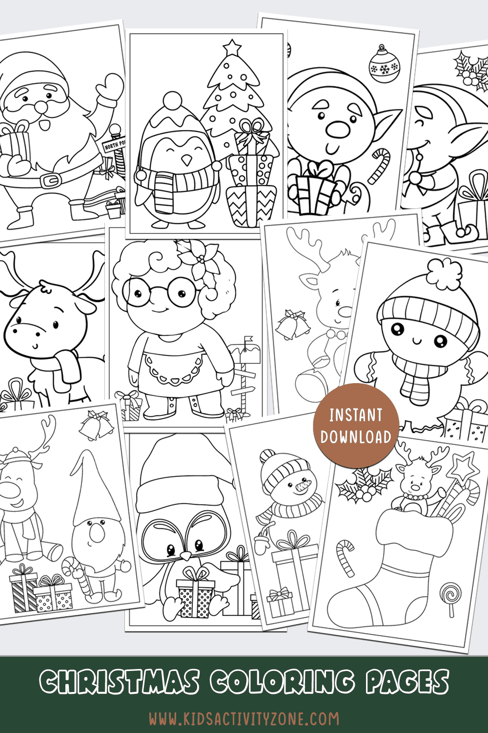 Christmas Coloring Sheets Kids Activity Zone