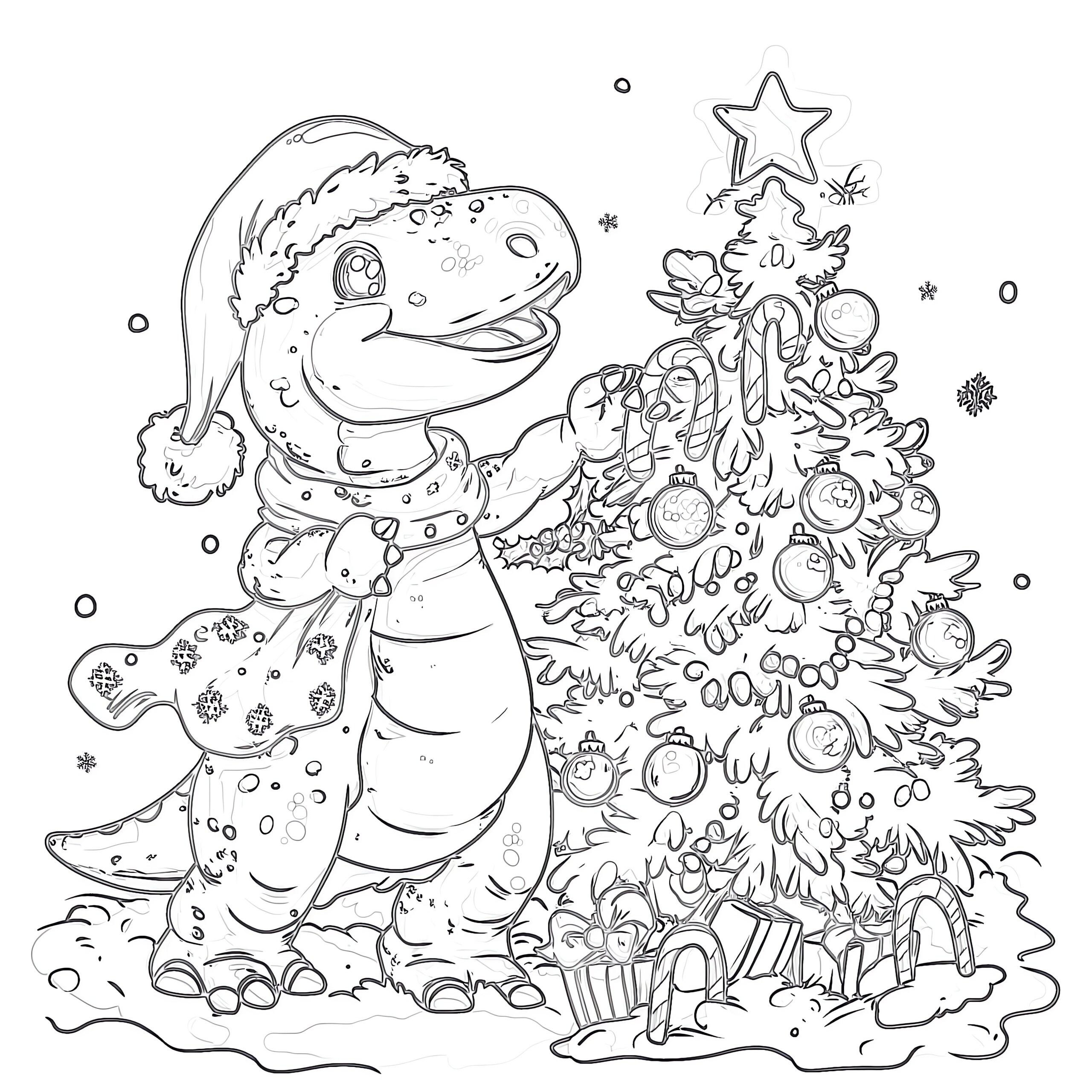 Christmas Dinosaur Coloring Pages Coloring Pages Mimi Panda