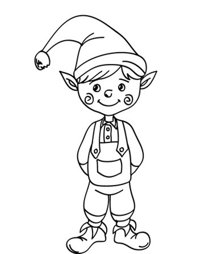 Christmas Elf Coloring Pages Printable Coloring Pages FREE Christmas Elf Coloring Pages Printable Coloring Pages FREE