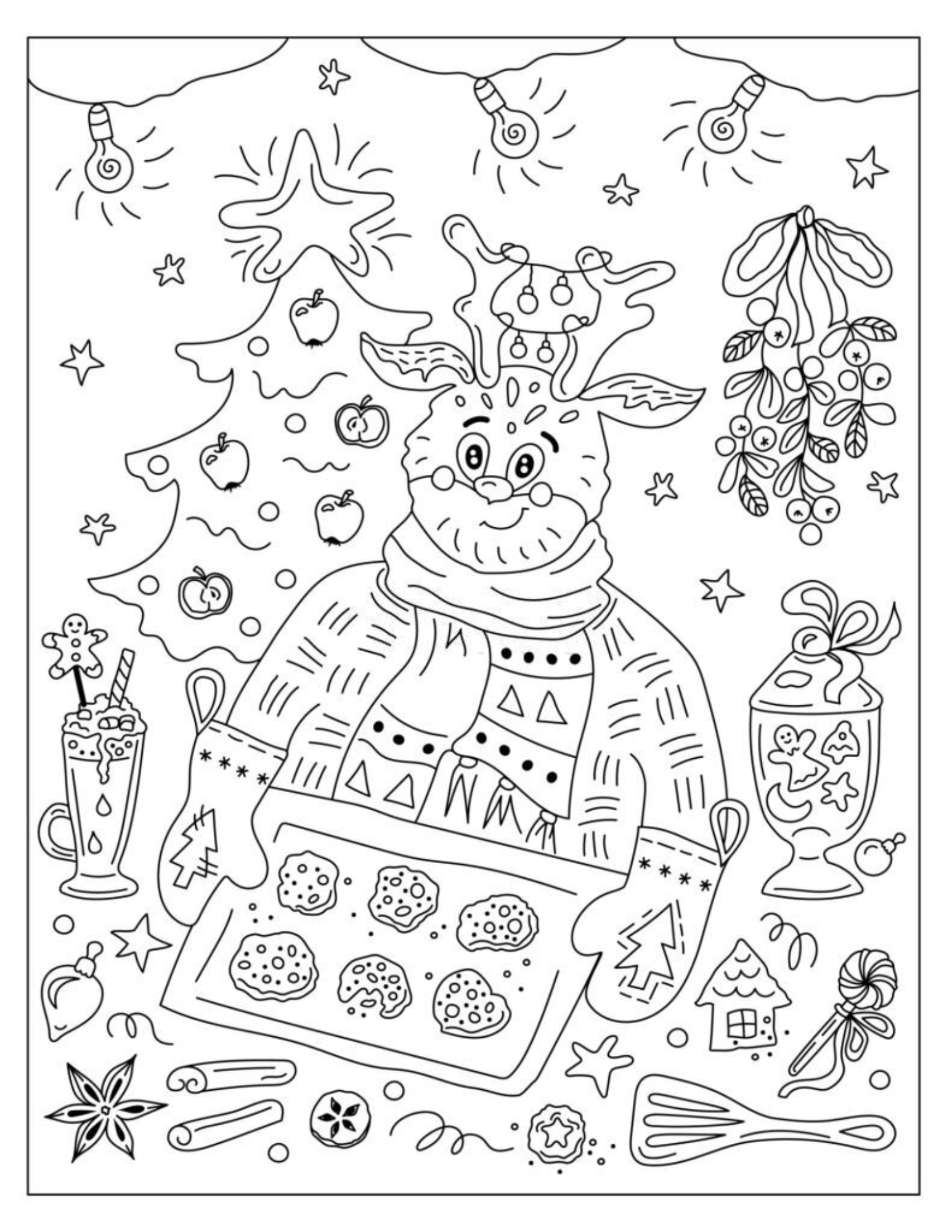Gingerbread Coloring Pages Free