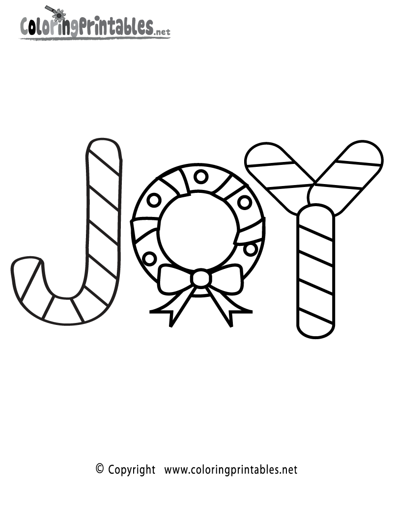 Christmas Joy Coloring Page A Free Holiday Coloring Printable Christmas Joy Coloring Page A Free Holiday Coloring Printable
