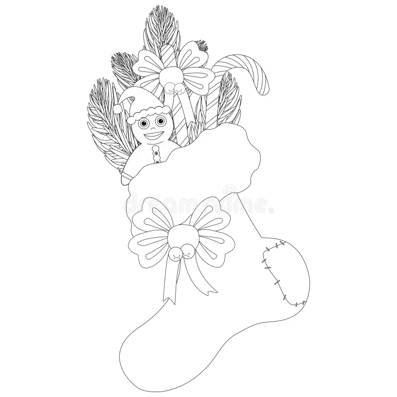Christmas Stocking Coloring Page Stock Illustrations 351 Christmas Stocking Coloring Page Stock Illustrations Vectors Clipart Dreamstime