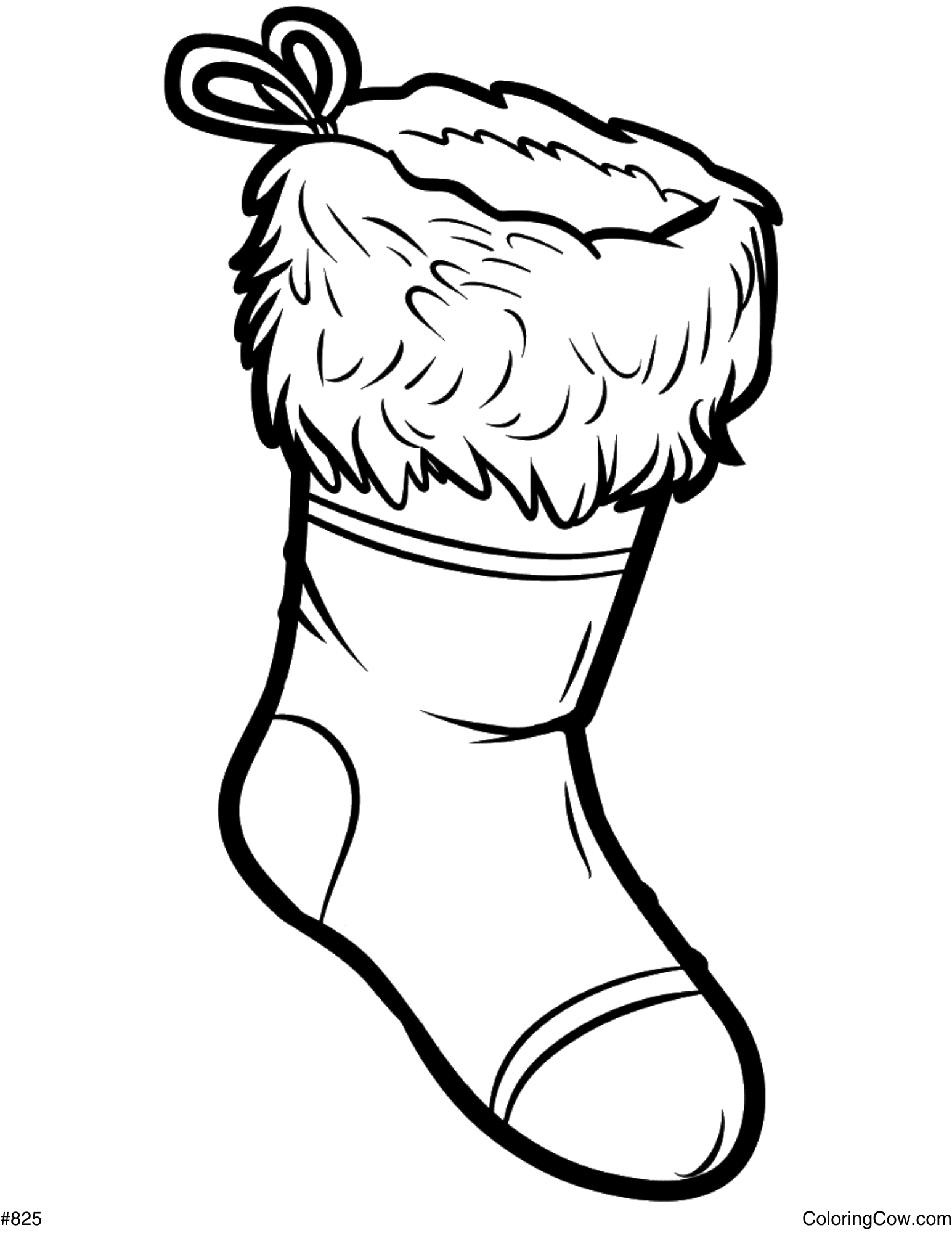 Christmas Stocking Coloring Page Christmas Stocking Coloring Page