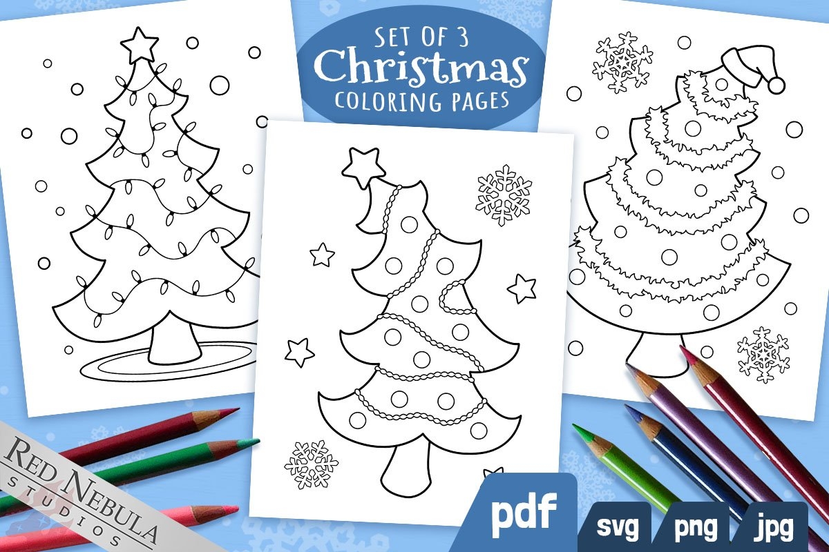 Christmas Tree Coloring Pages Printable Kids Activity Pages Christmas Tree Coloring Pages Printable Kids Activity Pages
