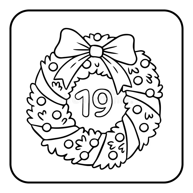 Christmas Wreath Outline Stock Illustrations 6 063 Christmas Wreath Outline Stock Illustrations Vectors U0026 Clipart Dreamstime Page 9