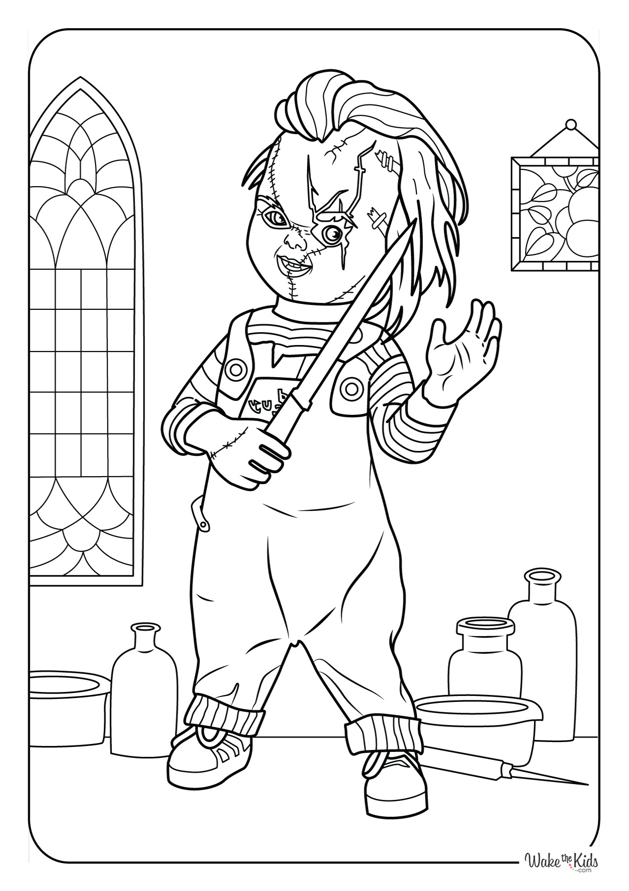 Chucky Coloring Pages Coloring Pages Free Printable PDFs WakeTheKids