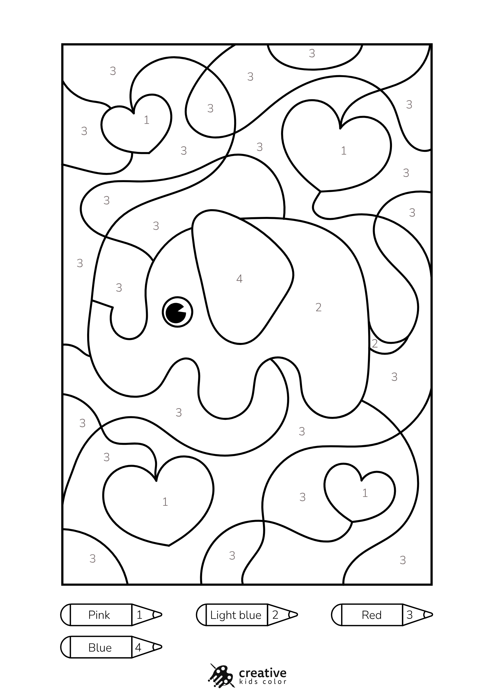 Color By Number Coloring Pages 50 Free Printable PDFs 