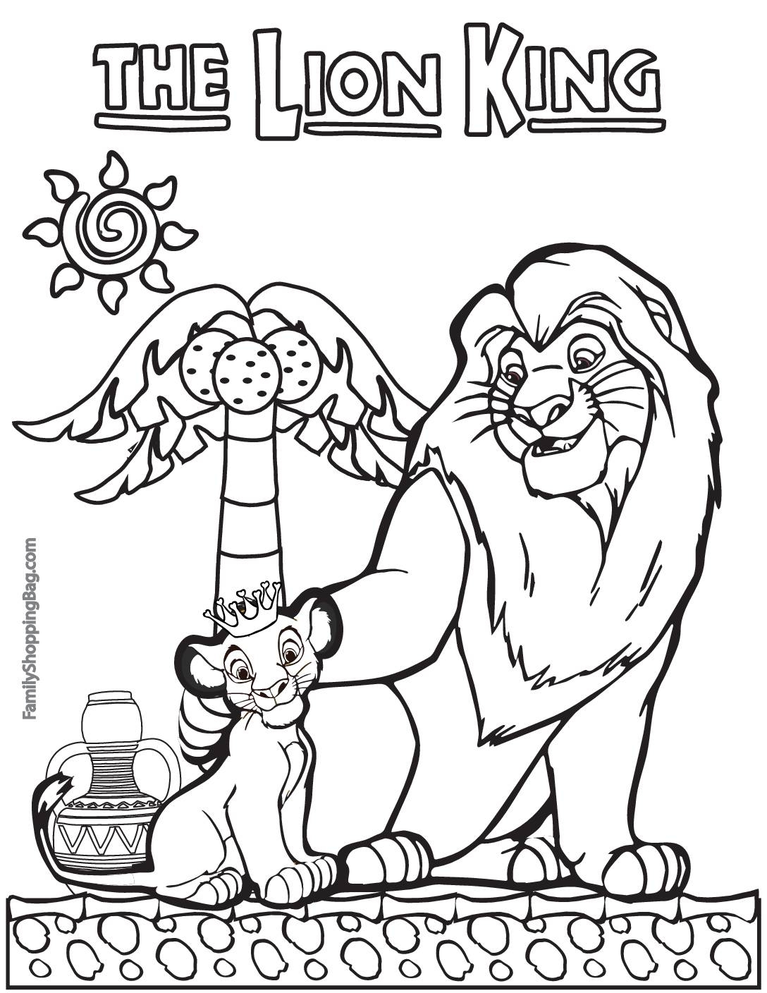 Coloring Page 2 Lion King Coloring Page 2 Lion King