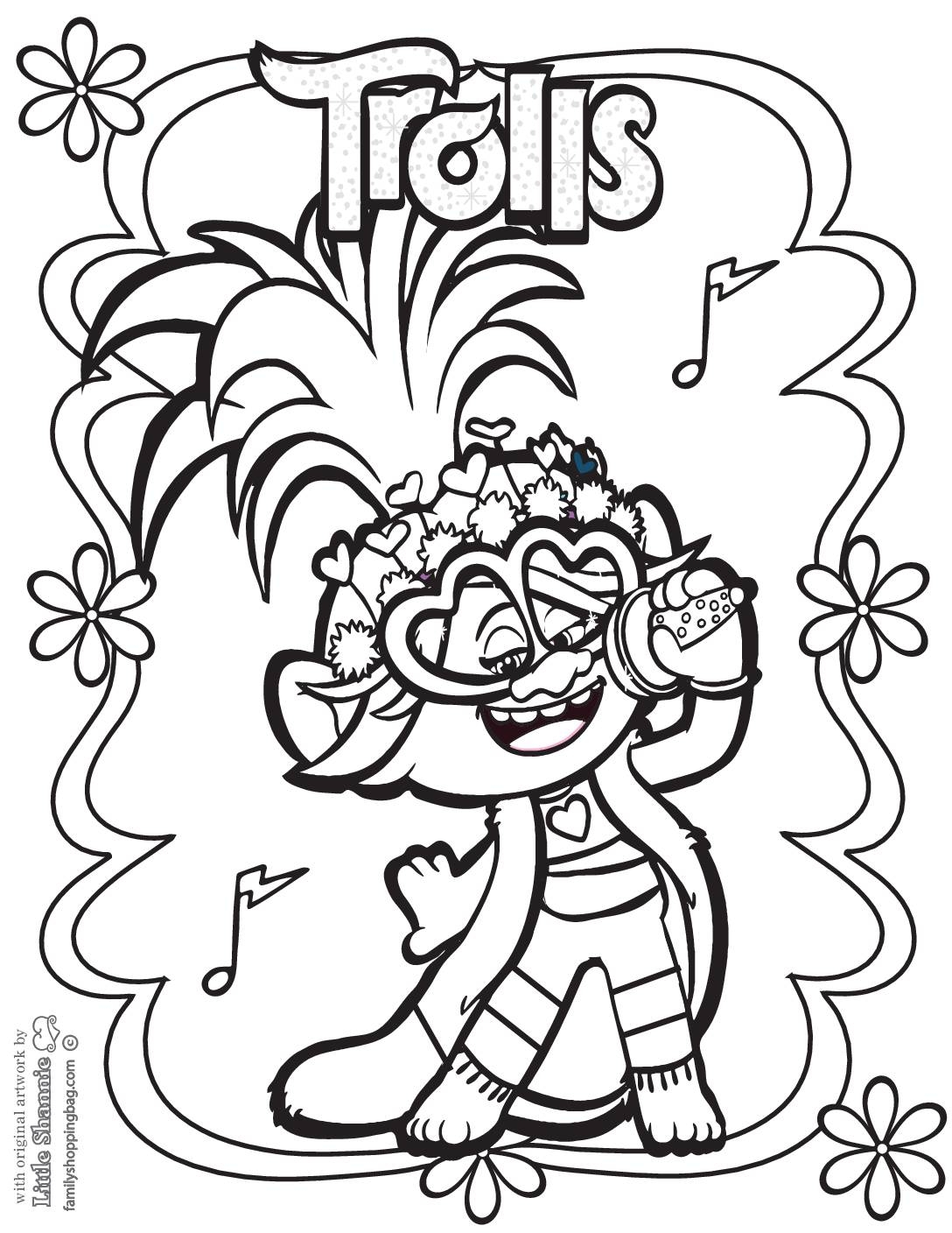 Free Coloring Pages Trolls