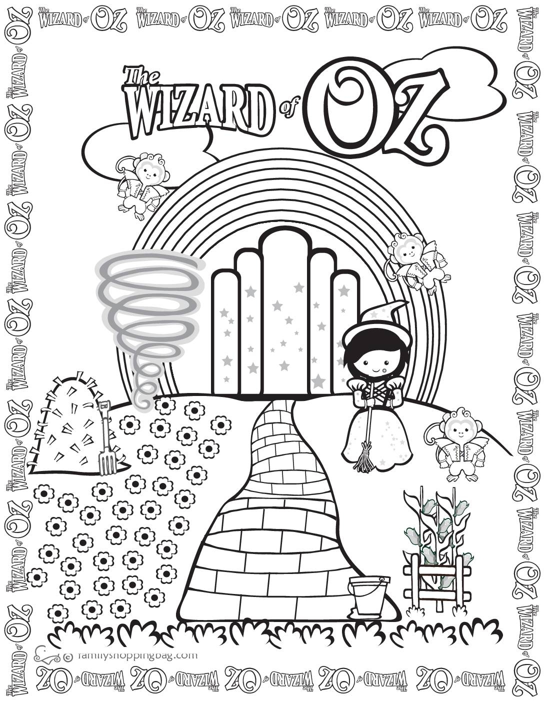 Coloring Page 2 Wizard Of Oz