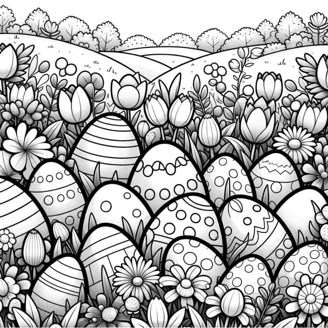 Free Easter Color Page Free Easter Color Page