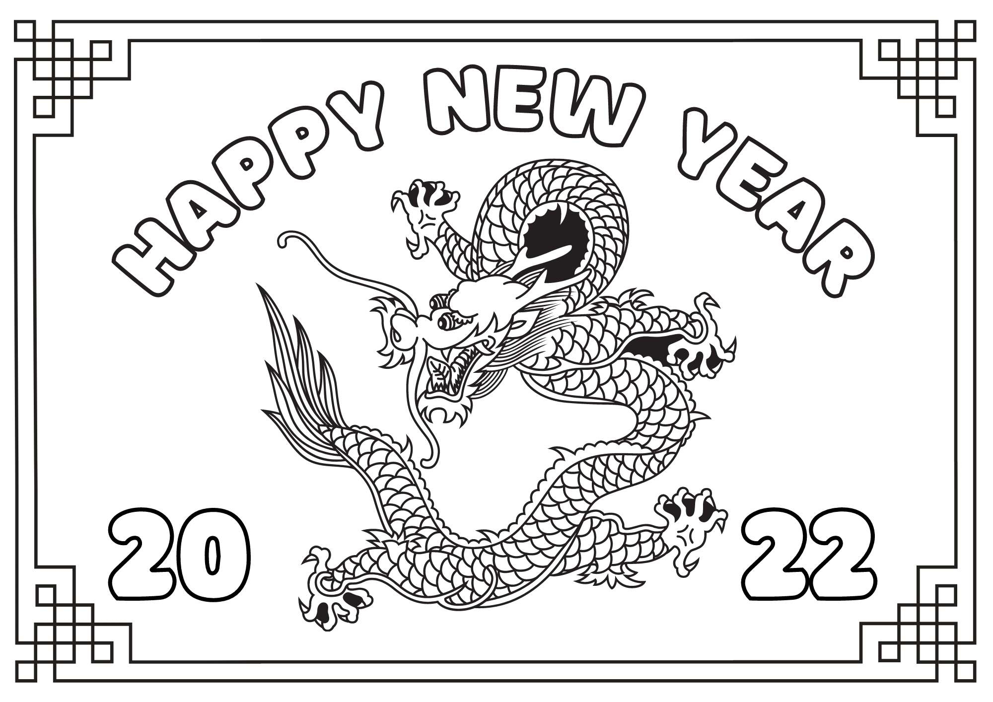 Coloring Page Lunar New Year Ezpzlearn Coloring Page Lunar New Year Ezpzlearn