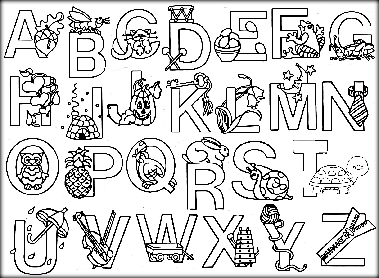 Letters Coloring Pages Printable